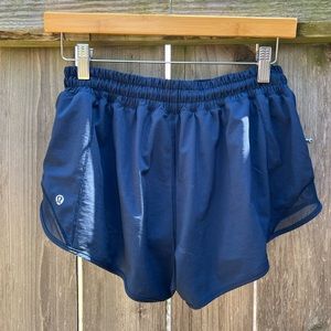Navy Blue Lululemon Hotty Hot Shorts 2.5